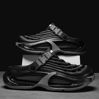 Fashion Sandals Hollow Platform Clogs EVA Cushion Slides Anti-odor Outdoor Beach Slippers Walking Sandals Men Women Size 36-47