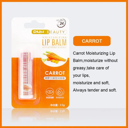 Fruit Lip Balm Winter Fashion Moisturizing Lip Oil Long-Lasting Clear Transparent Natural Aloe Lipstick Lip Care Lipstick Makeup