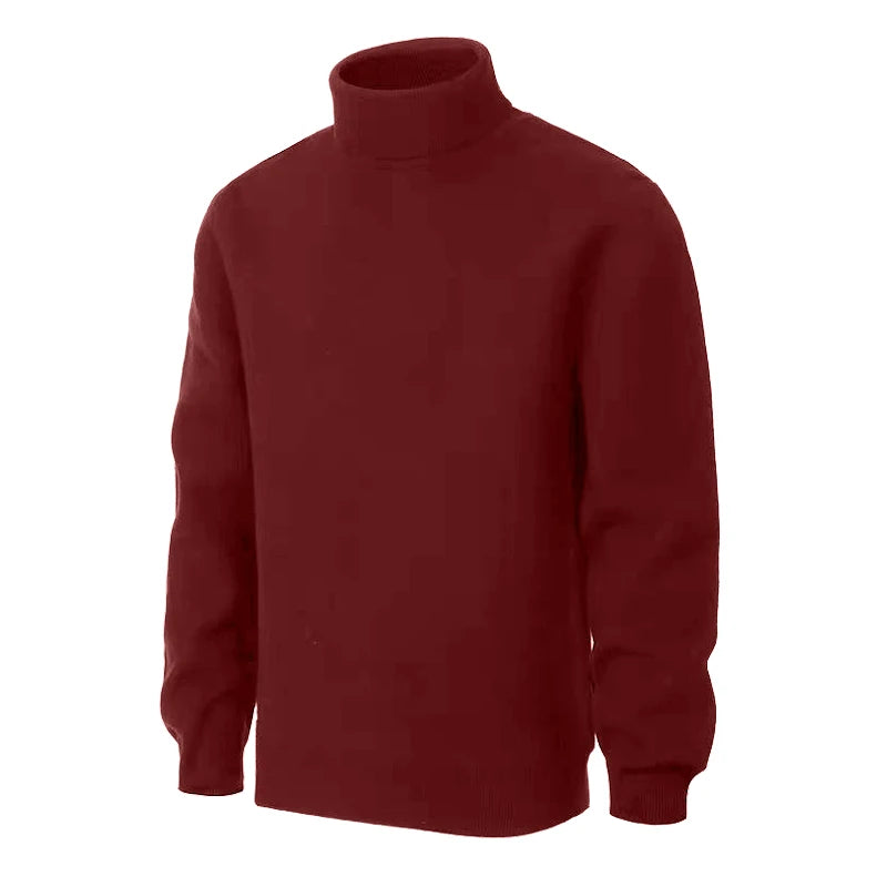 Animal Game Men's Cold Blouse Turtleneck Sweater Luxury Woolen Knitwear Casual Pullover Long Outerwear Solid Warm Streetwear