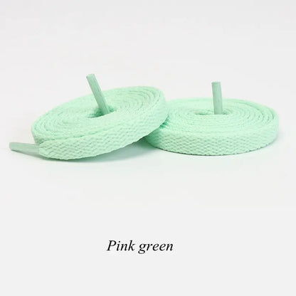 1Pair Flat Shoelaces Classic Quality Rope Laces Solid Casual Sneakers Shoelace Shoe Accessories 100/120/140/160/180CM