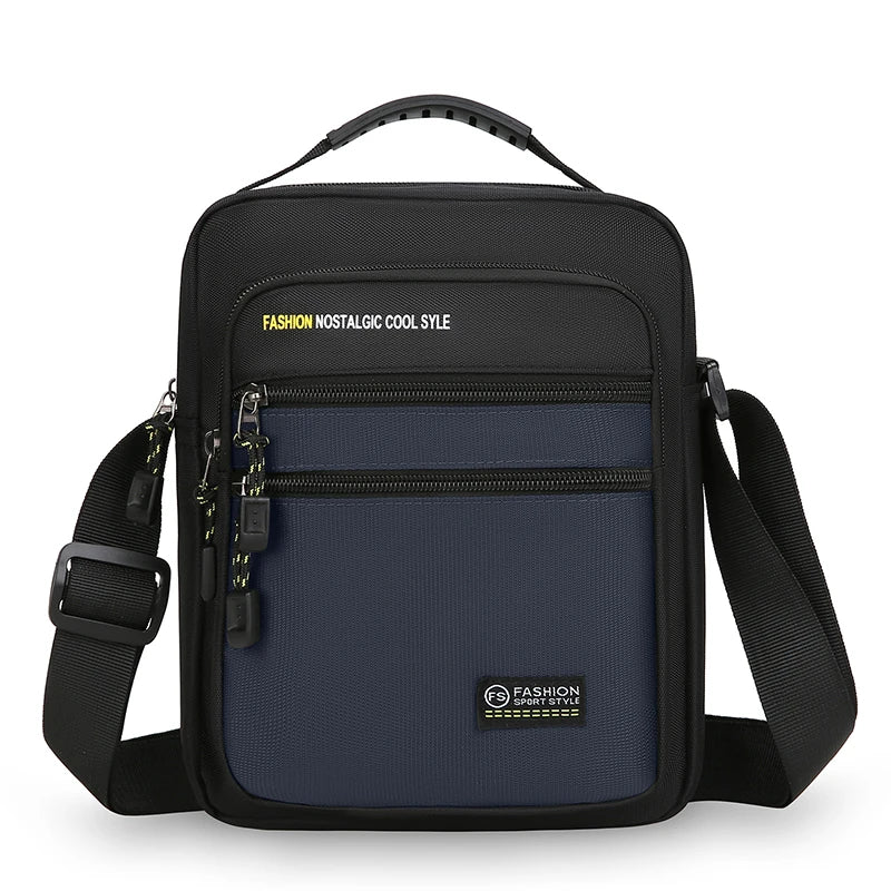 Men Crossbody Bag Single Shoulder Bags Big Capacity Storage Bag Fashion Multi-Pockets Business Crossbody Bags