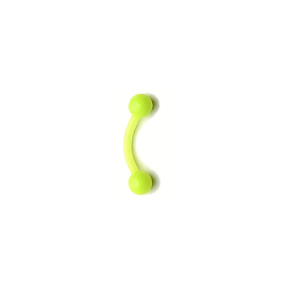 16G Bioflex Acrylic Curved Barbell Horseshoe Lip Eyebrow Rings Piercing Retainer Plastic Flexible Nose Septum Belly Piercing