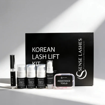 SENSE LASHES Korean Lash Lift Pro Kit Professional Eyelash Perm Kit for Salon & Home Use Lifting Eyelashes Lasting 6-8 Weeks