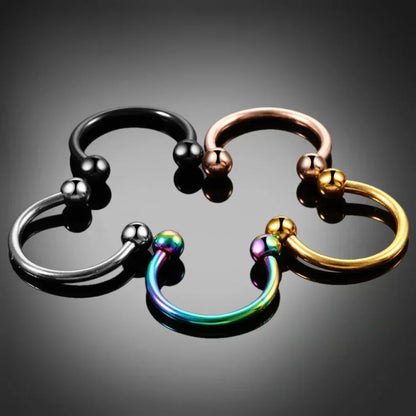 F136 Titane Piercing Pointe Conique Perle Ronde Zircon Hélice Anneaux de Nez Septum Cartilage Labret Boucle d'Oreille Bijoux de Corps Vente en Gros