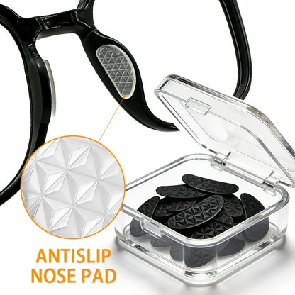 Anti-fall Silicone Eyeglass Nose Cushion Stickers with Lizard Texture, Non-slip Nose Bridge Pads for All Kinds of Sunglasses Eye