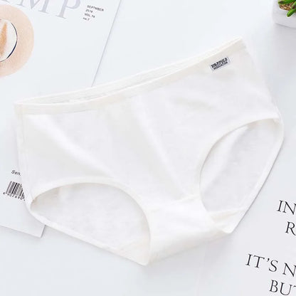 7Pcs Panties for Women Cotton Underwear Plus Size Sexy Briefs Girls Breathable Soft Lingerie Female Cute Solid Color Underpants