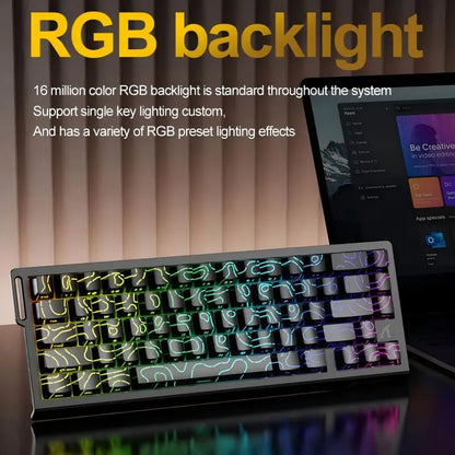 ATTACK SHARK X68HE Wired Magnetic Gaming Keyboard, 8000Hz Polling, 128K Scan Rate, 0.01mm RT, RGB, PBT Keycaps for PC Use