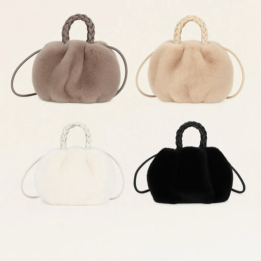 Versatile simple solid color portable bag