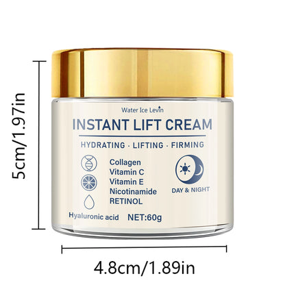 Crème Raffermissante et Liftante Visage - Riche en Acide Hyaluronique et Rétinol, Resserre et Lifte la Peau, Hydrate la Peau, Convient à Tous les Types de Peau, Soin Quotidien