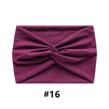 Wide Headbands for Women Large Turban Headwrap Boho Hairband Twisted Head Bands Sport Workout Stretch Non-slip Hair Accessories
