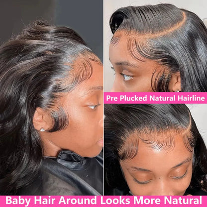 Perruques Lace Front 13x6 Cheveux Humains 250 Densité Hd Body Wave Frontal