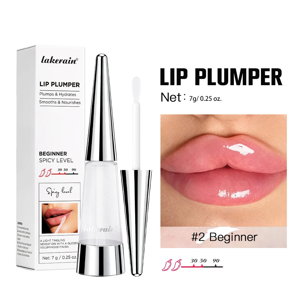 Instant Plumping & High Shine Lip Gloss Deep Hydrate Long-Lasting Moisturizing Lip Plumper Serum Sexy Lips Care Korean Makeup