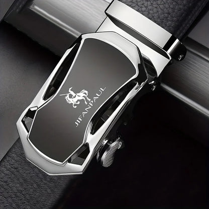 JIFANAUL Men's Famous Brand Belt High Quality Leather Luxury Belt Metal Automatic Buckle Belt Business Leisure Fashion Belt