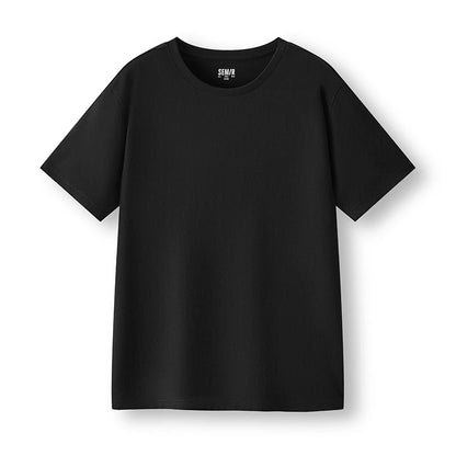 Semir Short Sleeve T-Shirt Men Pure Cotton Bottoming Shirt 2026 New Spring Solid Color Inner Layer Top Versatile White T-Shirt