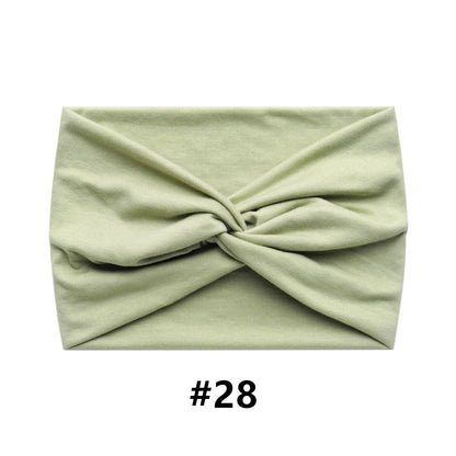 Wide Headbands for Women Large Turban Headwrap Boho Hairband Twisted Head Bands Sport Workout Stretch Non-slip Hair Accessories