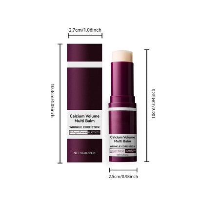 Ensemble de Soins à base de Calcium Anti-Âge Sérum Visage au Calcium Patchs Yeux Multi-Baume Atténue les Ridules Réduit les Cernes Nourrit