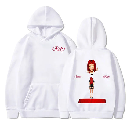 JENNIE Ruby Hoodie 2025 Nouvel Album Mode Homme/Femme Sweat-shirts à Capuche Harajuku Esthétique Hiver Vêtements Polaire Pull Vintage