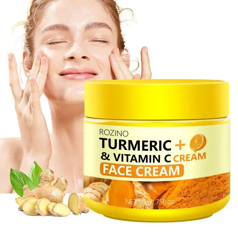 Savon au curcuma et citron / Coussin nettoyant / Crème visage / Sérum - Gamme de produits de soin au curcuma pour éclaircir le teint et nourrir tous les types de peau