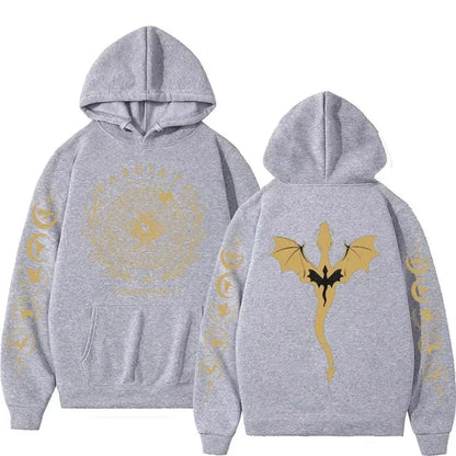 Tendances Mode Automne Hiver 2026 Sweatshirts à Capuche Homme Manches Longues à Motif Fourth Wing Hoodies Streetwear