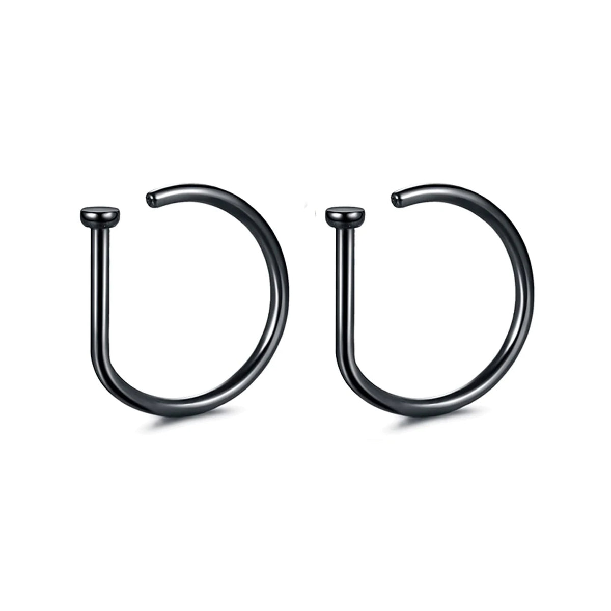 Fake Nose Ring Hoop Lip Labret Ring for Women Non Pierce Hoop Nose Ring  Septum Hoop  Ring Tragus Rook Ring Non Piercing Jewelry