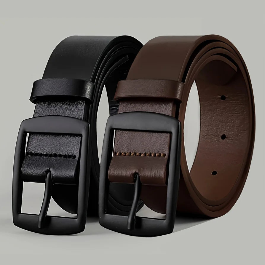 Nouvelle Ceinture de Luxe pour Hommes Ceinture en Cuir PU Boucle Ardillon en Métal Ceinture de Marque de Haute Qualité pour Jeans Grande Taille