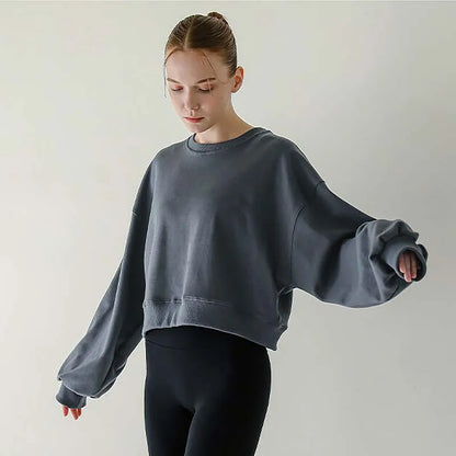 Sweat à capuche oversize en coton pour femmes, décontracté, ample, à manches longues, tenues d'automne, Sudaderas Con Capucha
