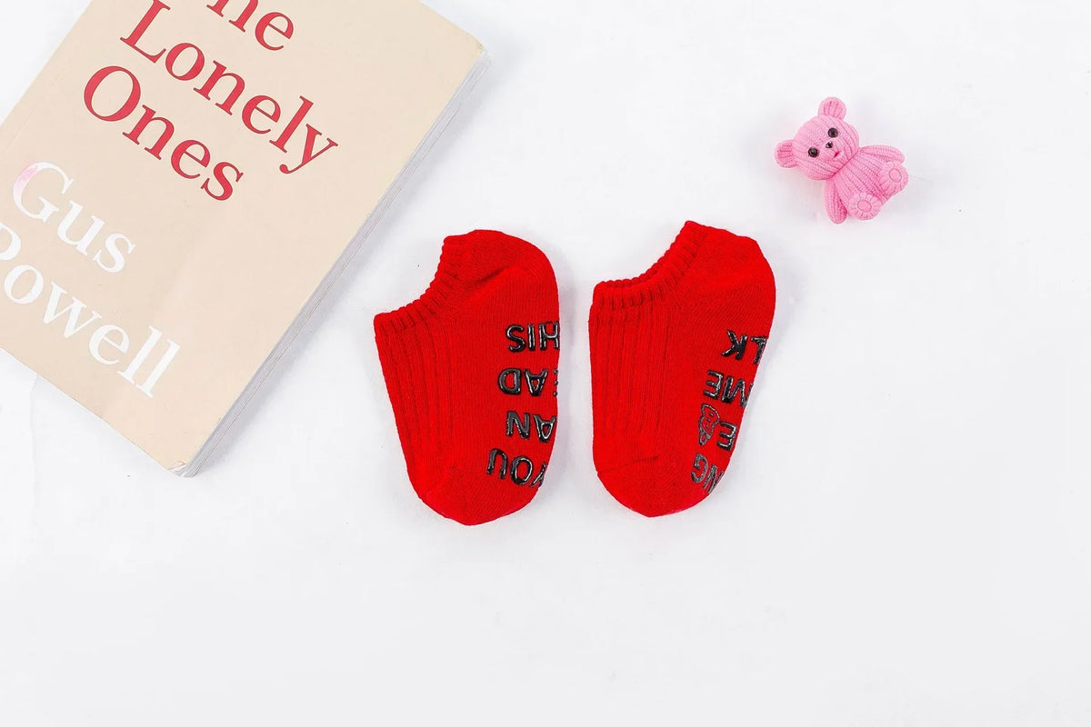 Cute Baby Anti-slip Socks Breathable Cotton Rubber Floor Boys Girls Ankle Socks Newborn Infant Toddler Kids Socks 0-7years Old