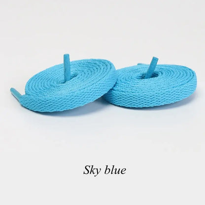 1Pair Flat Shoelaces Classic Quality Rope Laces Solid Casual Sneakers Shoelace Shoe Accessories 100/120/140/160/180CM