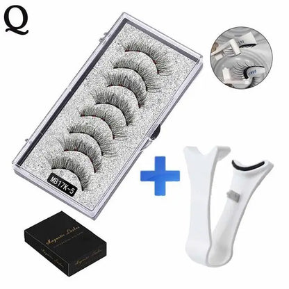 Cils magnétiques naturels 3D, avec 5 cils magnétiques, boîte d'expédition, cils faits à la main, cadeau réutilisable, support de livraison T6N2