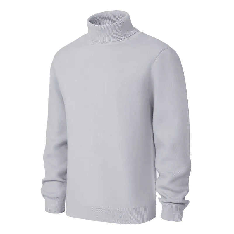 Animal Game Men's Cold Blouse Turtleneck Sweater Luxury Woolen Knitwear Casual Pullover Long Outerwear Solid Warm Streetwear