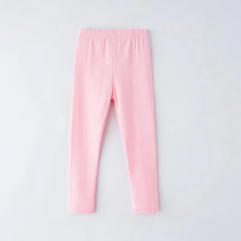 Leggings fille pour le printemps et l'été, adaptés pour être portés à l'extérieur. Ce sont des pantalons longs, minces et ajustés pour enfants.