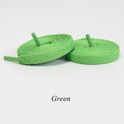1Pair Flat Shoelaces Classic Quality Rope Laces Solid Casual Sneakers Shoelace Shoe Accessories 100/120/140/160/180CM