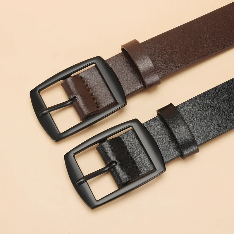 Nouvelle Ceinture de Luxe pour Hommes Ceinture en Cuir PU Boucle Ardillon en Métal Ceinture de Marque de Haute Qualité pour Jeans Grande Taille