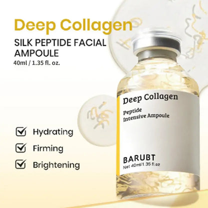 Korean Silk Collagen Essence Serum Intensive Revitalizing Formula with Deep Hydration Smoothing and Glow Boosting Skin Care