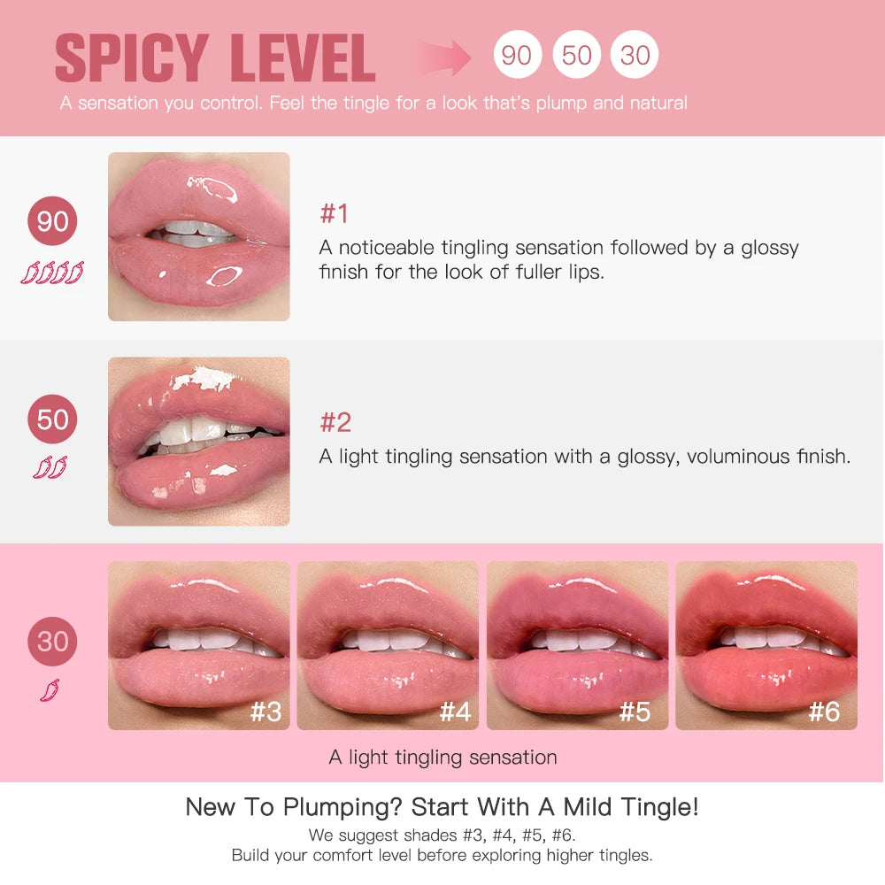 Instant Plumping & High Shine Lip Gloss Deep Hydrate Long-Lasting Moisturizing Lip Plumper Serum Sexy Lips Care Korean Makeup