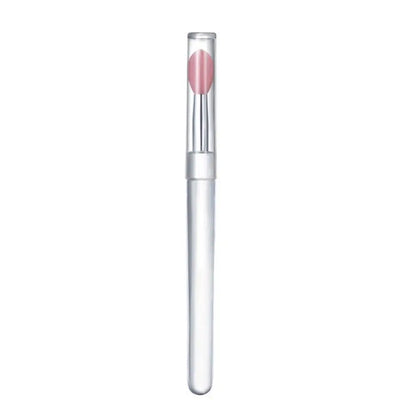 1PC Women Lip Brushes Transparent Crystal Handle Silicone