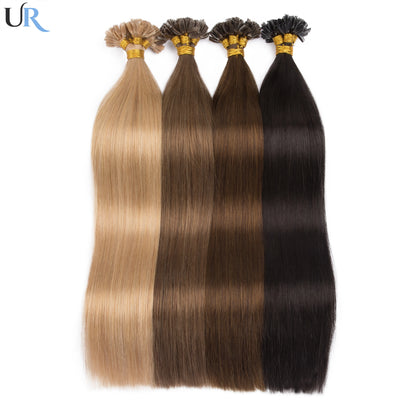 Human Hair U Tip Hair Wig 12inch 50 strands Wholesale Price Dropship Color #4 #27 Hair Extensions