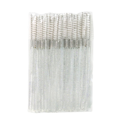 GLAMLASH 50PCS Disposable Eyelash Brushes Lashes Extension Eyebrow Brush Mascara Wands Applicator Makeup Tool