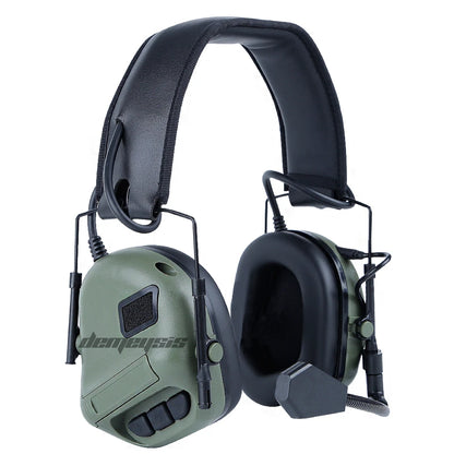 Tactical Headset Without Pickup Noise Reduction Shooting Earphone Hunting CS Communication Intercom Headphone Used with PTT