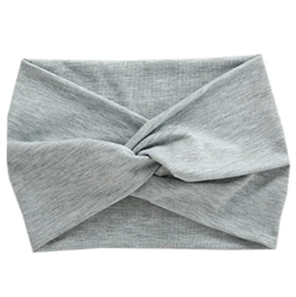 Europe and The United States New Wide Hair Band Women Sports Cross Headband Yoga Elastic Headband Hair Accessories Wholesale