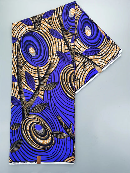 Prevalent African Wax Print Ankara Fabrics 100% Cotton Nigerian Style Patchwork Sewing Guaranteed Veritable Real Wax For Dresses