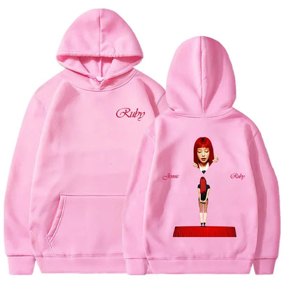 JENNIE Ruby Hoodie 2025 Nouvel Album Mode Homme/Femme Sweat-shirts à Capuche Harajuku Esthétique Hiver Vêtements Polaire Pull Vintage