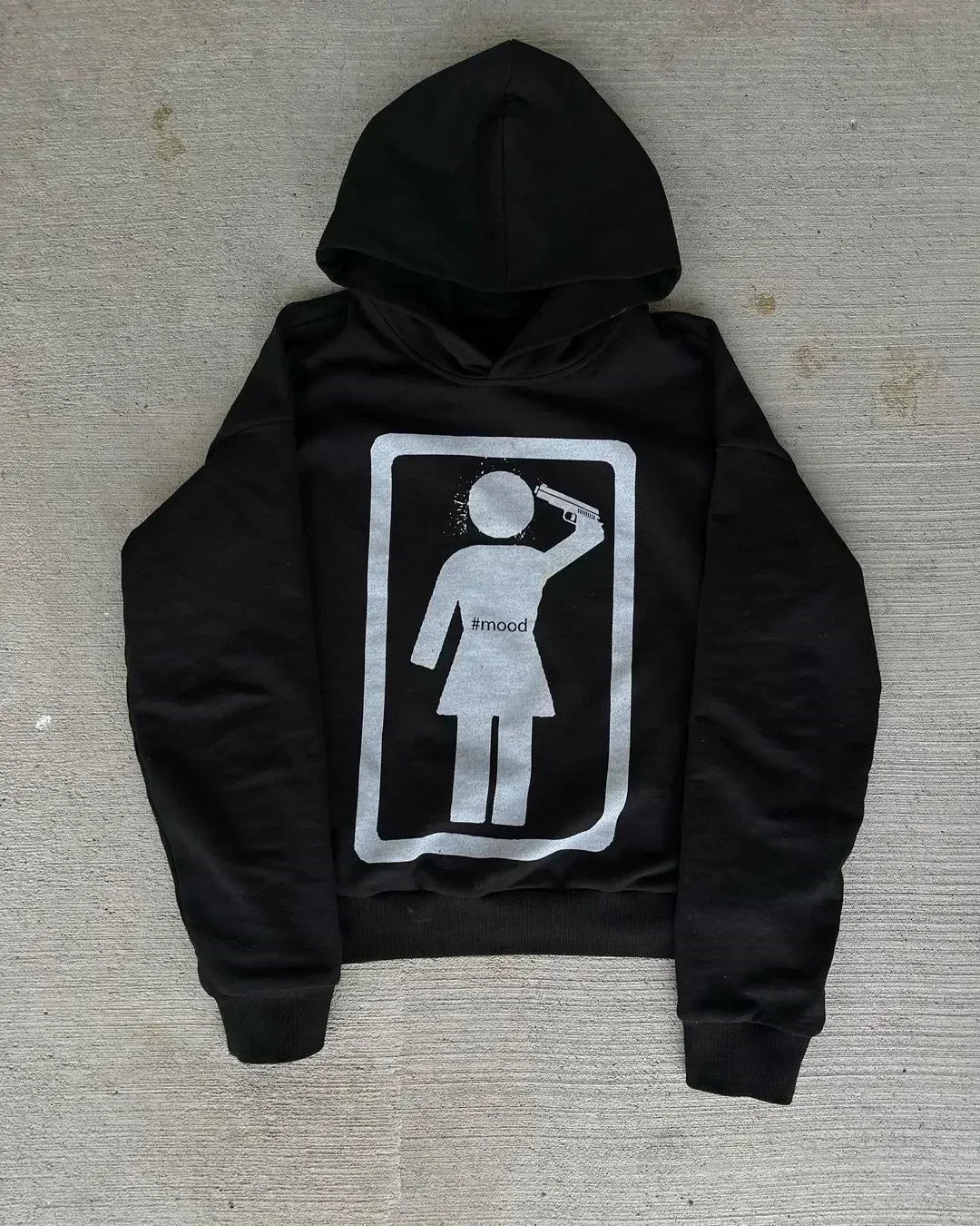 Y2k Droland Miller Scare Hoodies Women Gothic Punk Streetwear Grunge Top Sweatshirt Oversized Harajuku Hip Hop Hoodie Clothes