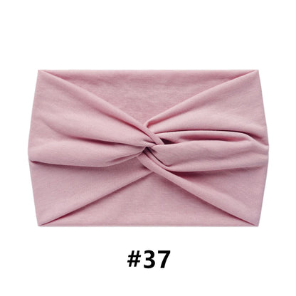 Wide Headbands for Women Large Turban Headwrap Boho Hairband Twisted Head Bands Sport Workout Stretch Non-slip Hair Accessories