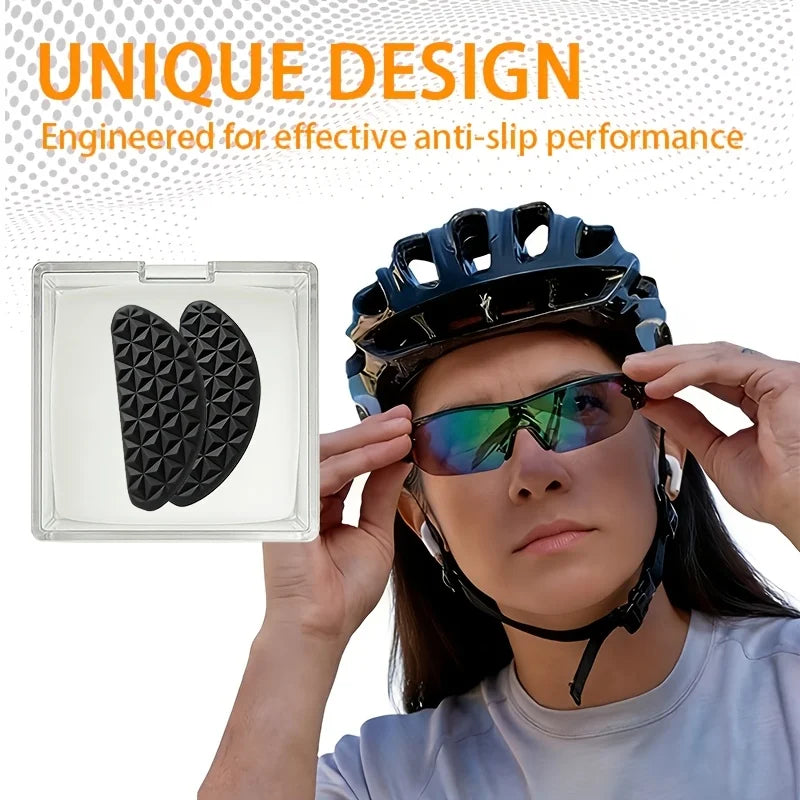 Anti-fall Silicone Eyeglass Nose Cushion Stickers with Lizard Texture, Non-slip Nose Bridge Pads for All Kinds of Sunglasses Eye