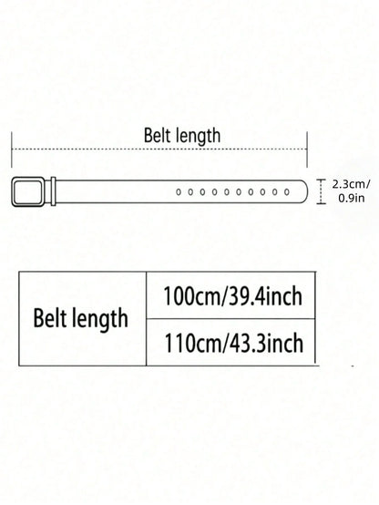 "1 piece of women's alphabet-style leather belt, suitable for jeans, skirts, fashionable autumn, fall, and Christmas, a versatil