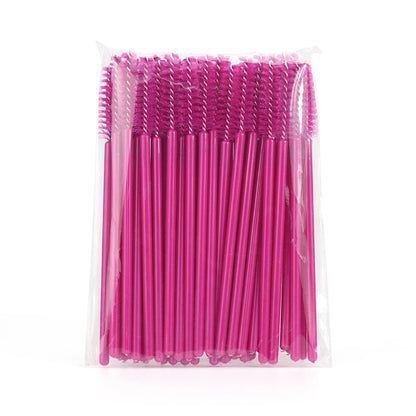 GLAMLASH 50PCS Disposable Eyelash Brushes Lashes Extension Eyebrow Brush Mascara Wands Applicator Makeup Tool