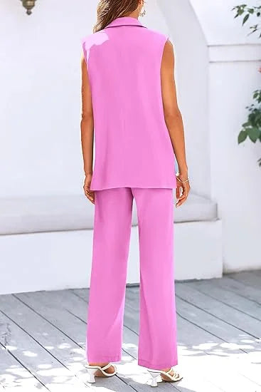Customized Women's 2 Piece Outfits Sleeveless Suit Vest Womenzara woman 2025 new collection ropa mujer traf