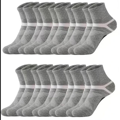 3 Paires de Chaussettes Homme Randonnée Noires Sport Basketball Décontractées Douces Course Été Absorption Transpiration Respirantes Chaussettes Homme Cadeaux