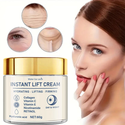 Crème Raffermissante et Liftante Visage - Riche en Acide Hyaluronique et Rétinol, Resserre et Lifte la Peau, Hydrate la Peau, Convient à Tous les Types de Peau, Soin Quotidien